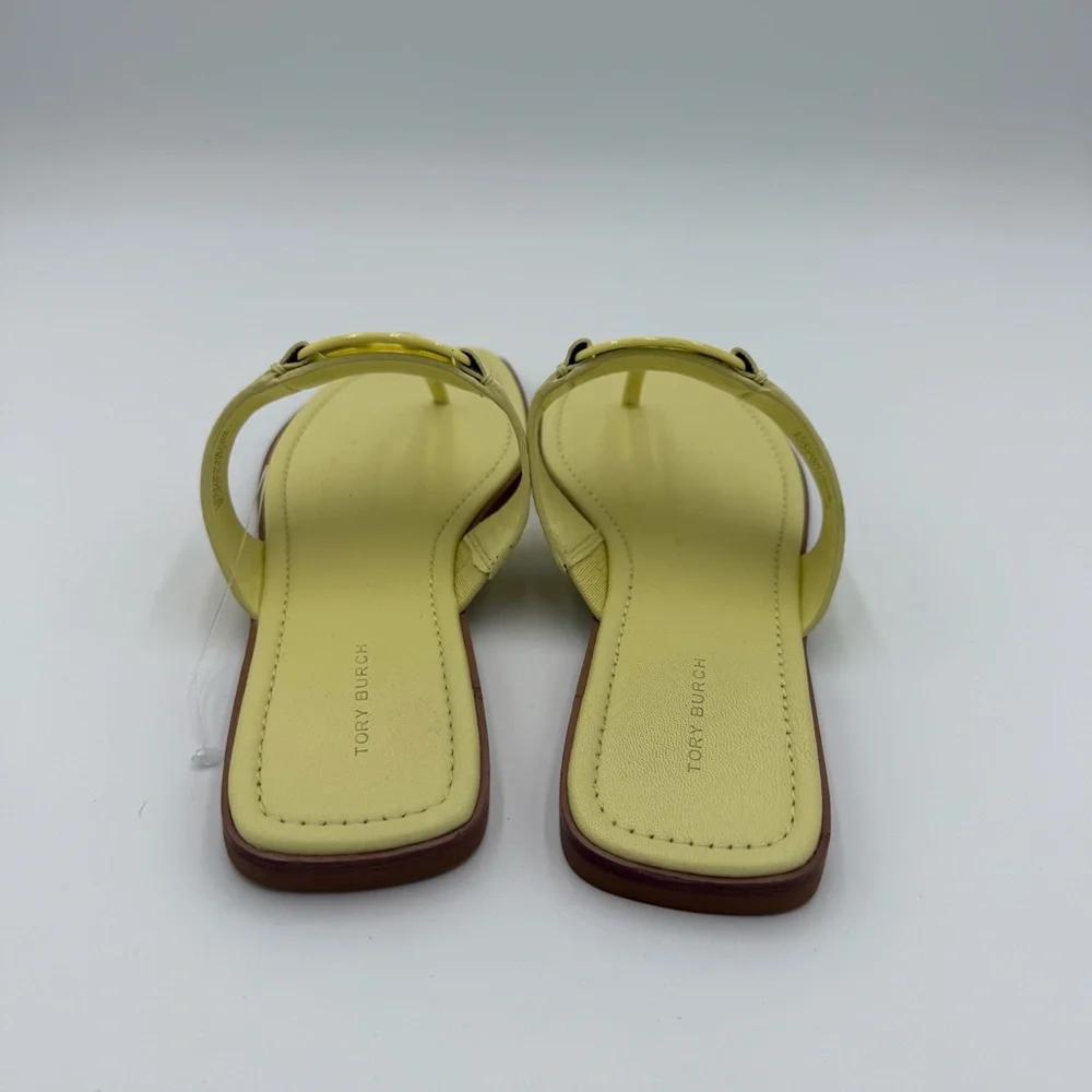 Tory Burch Georgia Leather Croc Embossed Thong Flip Flop Sandals Casual 9‎ NWOT